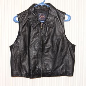 Harold's Leather Vest NWT